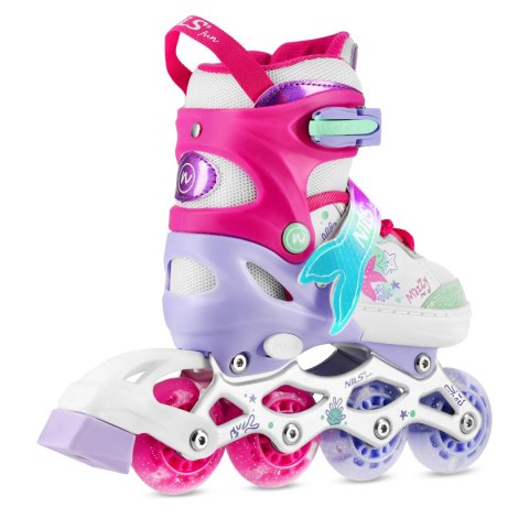 NH18150 4w1 ŁYŻWOROLKI Z WYM. PŁOZĄ HOKEJOWĄ MAZZY ROZM. M(35-38) NILS FUN