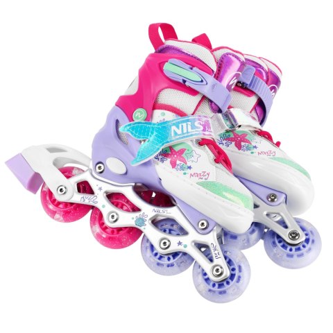 NH18150 4w1 ŁYŻWOROLKI Z WYM. PŁOZĄ HOKEJOWĄ MAZZY ROZM. M(35-38) NILS FUN