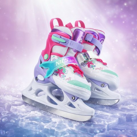 NH18150 4w1 ŁYŻWOROLKI Z WYM. PŁOZĄ HOKEJOWĄ MAZZY ROZM. S(31-34) NILS FUN