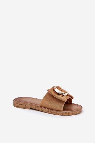 Sandał Klapki Model Nellodra M578 Camel - Step in style