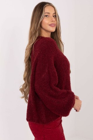 Sweter Damski Model CH-SW-72610.62 Bordo - Factory Price