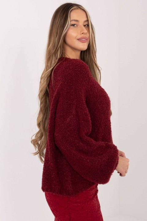 Sweter Damski Model CH-SW-72610.62 Bordo - Factory Price