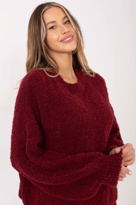 Sweter Damski Model CH-SW-72610.62 Bordo - Factory Price