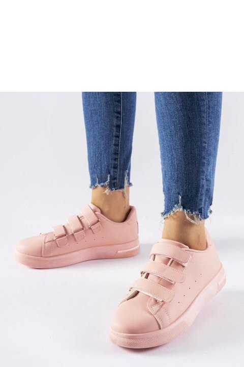 Różowe sneakersy zapinane na rzepy Paré - Solea