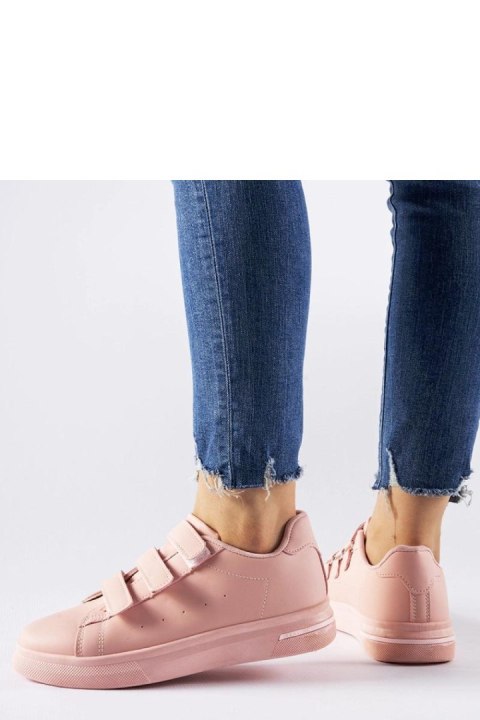 Różowe sneakersy zapinane na rzepy Paré - Solea