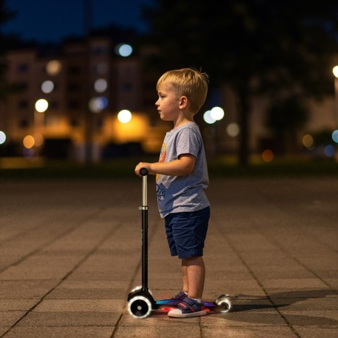 HLB1310 LED HULAJNOGA DZIECIĘCA CZARNA NILS FUN