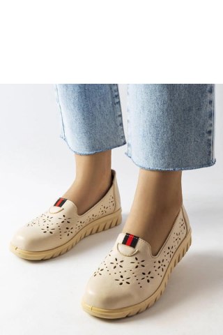 Beżowe lekkie mokasyny Joli - Solea