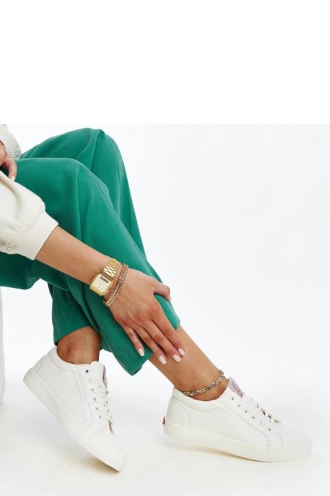 Białe damskie trampki eko skora CROSS JEANS - Solea