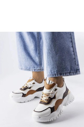 Białe sneakersy na nieregularnej podeszwie Alta - Solea