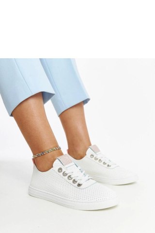 Białe trampki eko-skórzane Anbarin - Solea