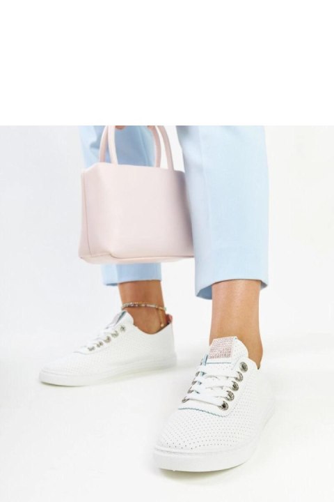 Białe trampki eko-skórzane Anbarin - Solea