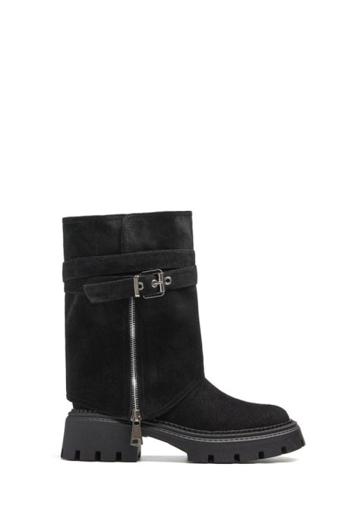 Botki Model Edna BY6902 Black - Solea