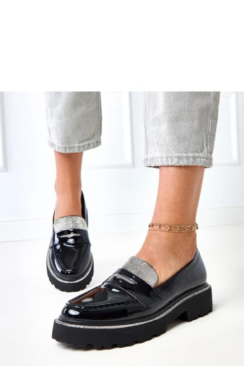 Mokasyny Model Laures 20822-8A Black Lakier - Solea