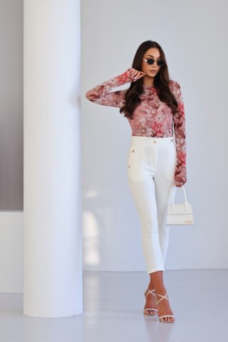 Spodnie Damskie Model Aurielle 191176347 Ecru - LaBalancia