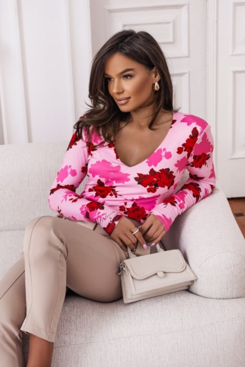 Bluzka Model Essie 182855975 Red/Pink - LaBalancia