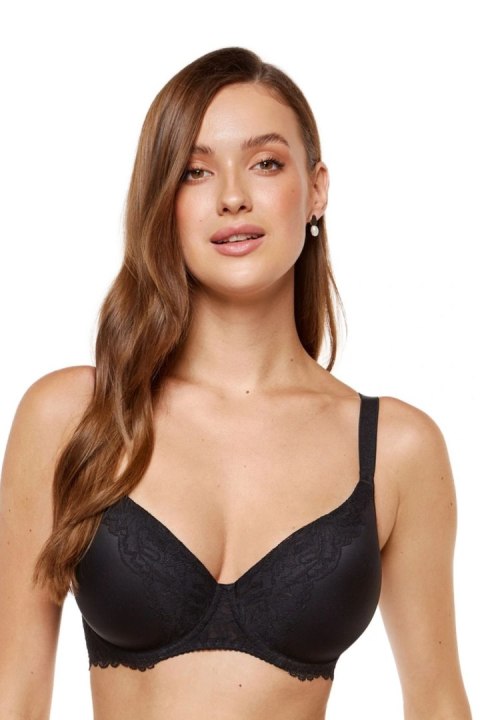Biustonosz push up Biustonosz Usztywniany Model Kiara B5 Black - Gorteks