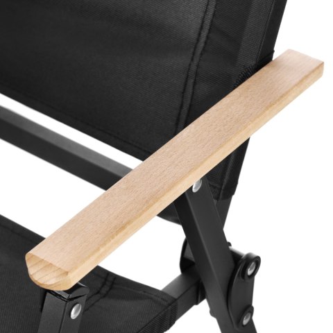 NC4307 KRZESŁO SKŁADANE CZARNE NILS CAMP