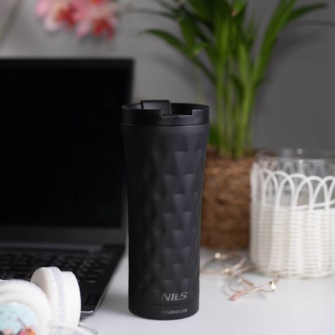 NCB44 CZARNY KUBEK TERMICZNY NILS