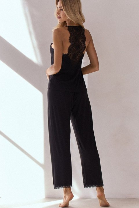 Piżama Damska Model Comfy Night Long 191824 Black - Pure Sin