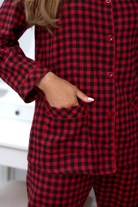 Piżama Damska Model X-Mas 223596 Red/Black - Pure Sin