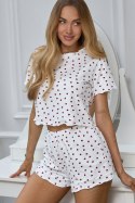 Piżama Damska Model Sweet Night 223593 White/Red - Pure Sin