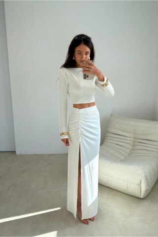 Bluzka Model Linnea EKR BLU0235 Ecru - Roco Fashion