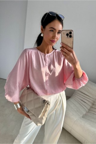 Bluzka Model Mirabela PRO BLU0234 Powder Pink - Roco Fashion
