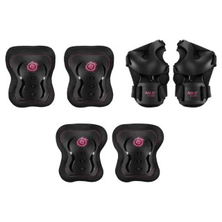 H320 ZESTAW OCHRANIACZY FLY RÓŻOWY ROZM. XL NILS EXTREME