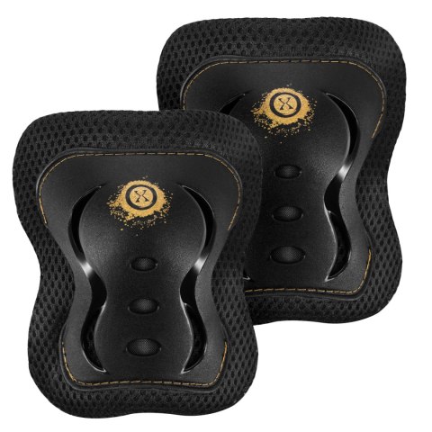 H320 ZESTAW OCHRANIACZY FLY ZŁOTY ROZM. L NILS EXTREME