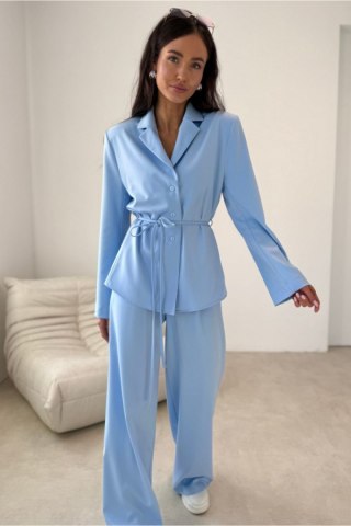 Koszula Damska Model Aveline BLE BLU0231 Błękit - Roco Fashion