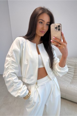 Kurtka Damska Model Coraline EKR KUR0036 Ecru - Roco Fashion