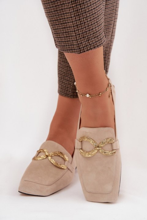 Mokasyny Model DA CR61-3115 Beige - Step in style