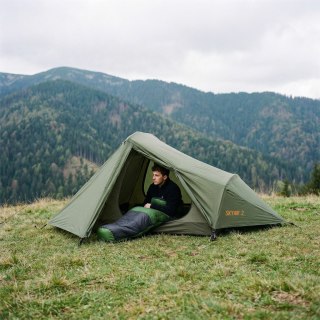 NC1705 ŚPIWÓR ULTRA LIGHT CZARNO-ZIELONY NILS CAMP