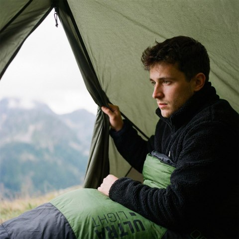 NC1705 ŚPIWÓR ULTRA LIGHT CZARNO-ZIELONY NILS CAMP