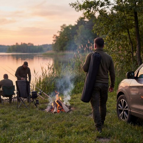 NC3309 KRZESŁO WĘDKARSKIE SKŁADANE SZARO-CZARNE NILS CAMP