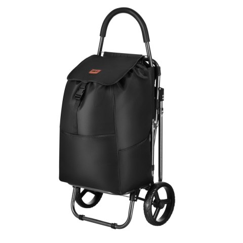 NC4303 WÓZEK NA ZAKUPY Z SIEDZISKIEM 40L CZARNY NILS