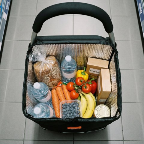 NC4304 WÓZEK ZAKUPOWY SKŁADANY 45L CZARNY NILS