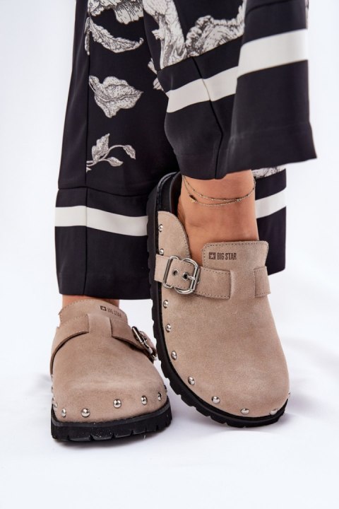 Sandał Klapki Model Big Star RR274A376 Beige - Step in style
