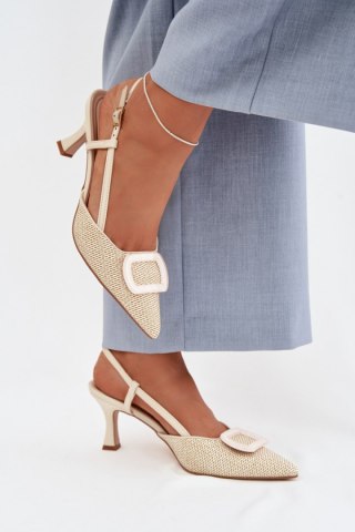 Sandały Model Eslina 6371 Beige - Step in style