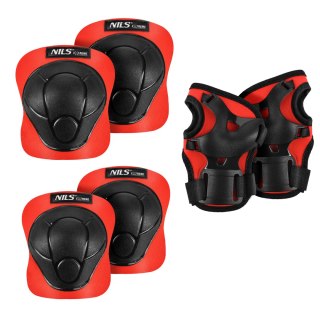 H210 ZESTAW OCHRANIACZY CZERWONY ROZM. M NILS EXTREME