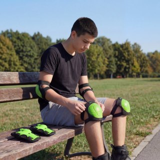 H210 ZESTAW OCHRANIACZY ZIELONY ROZM. S NILS EXTREME