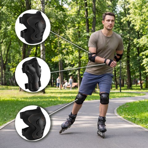 H320 ZESTAW OCHRANIACZY ZŁOTY ROZM. L NILS EXTREME