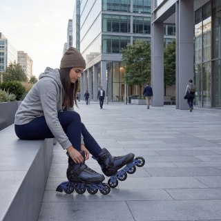 NA22151 ŁYŻWOROLKI ARMOUR GRANATOWE ROZM. 45 NILS EXTREME