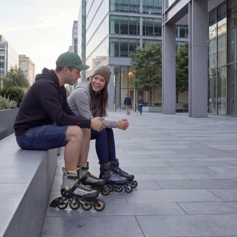 NA22151 ŁYŻWOROLKI ARMOUR GRANATOWE ROZM. 45 NILS EXTREME