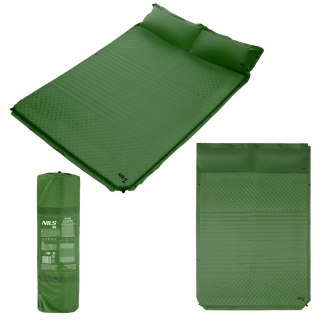 NC4060 ZIELONA MATA SAMOPOMPUJĄCA DWUOSOBOWA Z PODUSZKĄ NILS CAMP