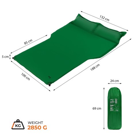 NC4401 ZIELONA MATA SAMOCHODOWA SAMOPOMPUJĄCA NILS CAMP