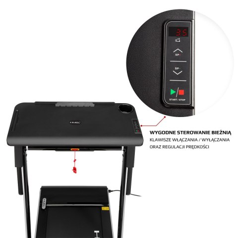 LOOP12 MULTI GRAY BIEŻNIA ELEKTRYCZNA Z BIURKIEM HMS