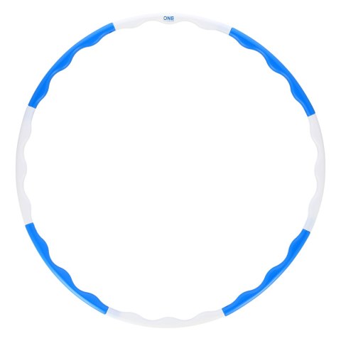 HHP090 BLUE-WHITE HULA HOP 0,4KG 90CM ONE FITNESS