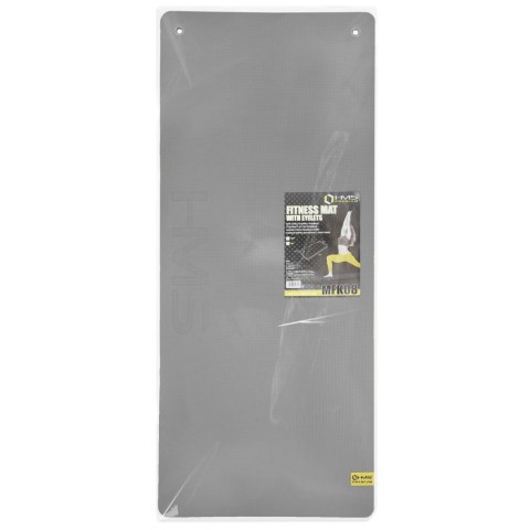 MFK08 GREY-BLACK MATA FITNESS KLUBOWA Z OTWORAMI 140*60CM EVA 15MM HMS PREMIUM