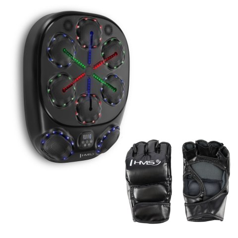 TB10 ELEKTRONICZNA TARCZA BOKSERSKA BLUETOOTH Z MUZYKĄ I RĘKAWICAMI BATERIA 4000MAH HMS